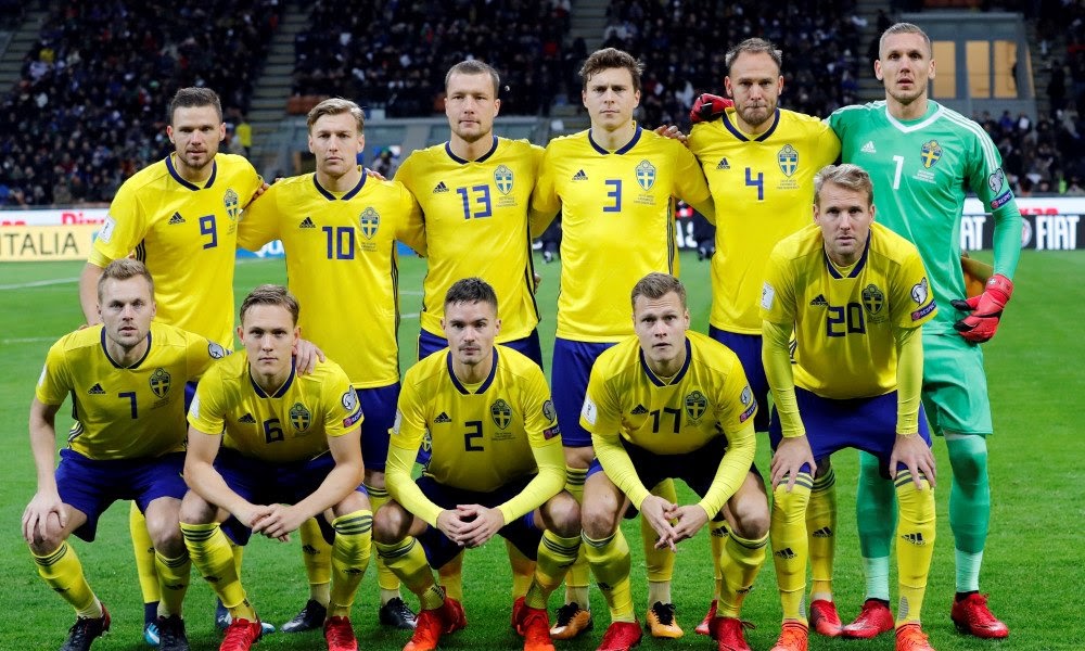 Đội hình mạnh nhất của Thụy Điển trong WC 2018