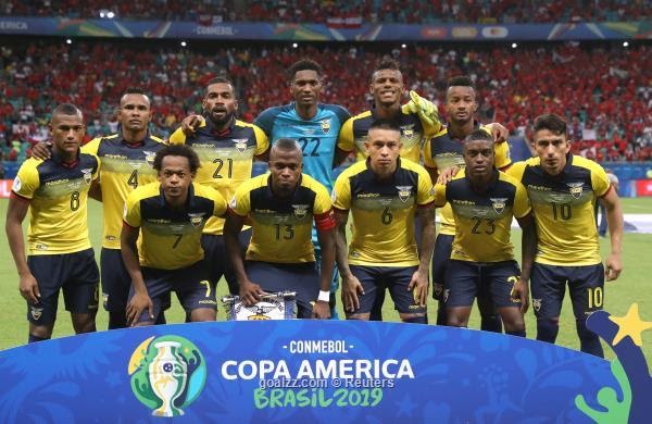 Các cầu thủ Ecuador trong một trận đấu ở Copa America 2019.