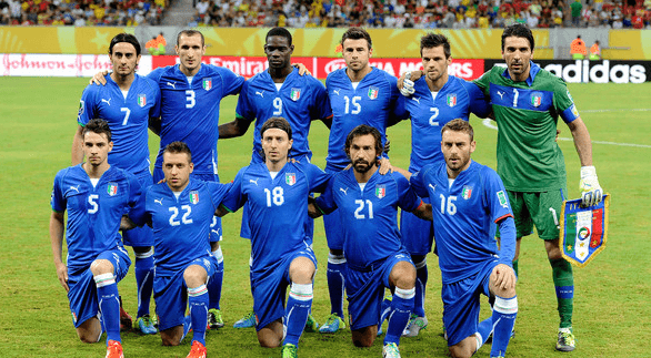Đội tuyển bóng đá quốc gia Ý thuộc quyền quản lý của Liên đoàn bóng đá Ý