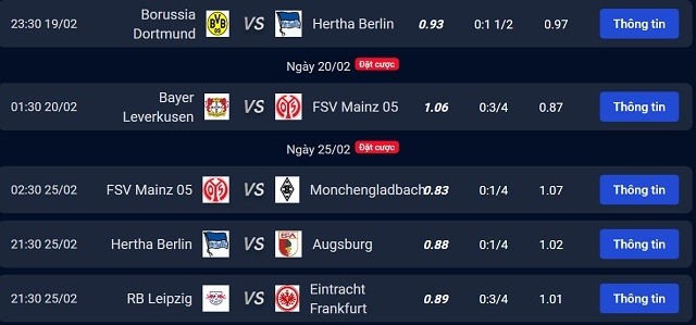 Vì sao nên xem lịch thi đấu giải Bundesliga tại Kèo nhà cái 365